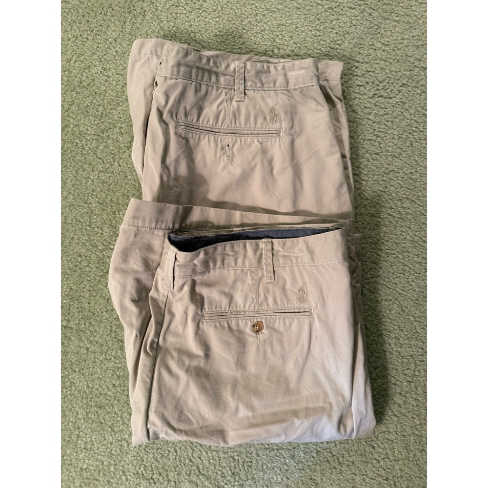 2 Pairs of Men's Polo Ralph Lauren Kkahki Shorts size 40